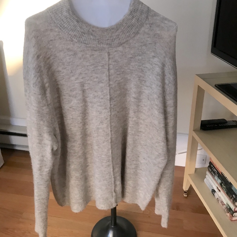 Aritzia wool mock neck sweater